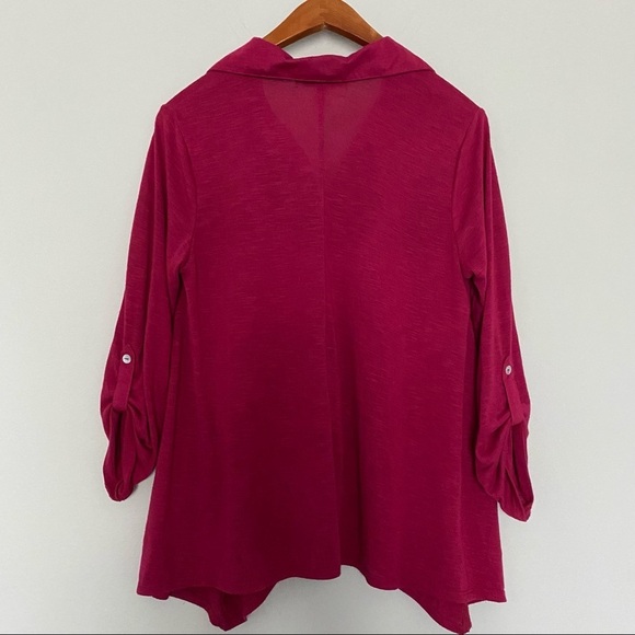French Laundry button down tunic top pink small - Picture 8 of 8